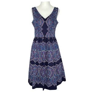 NWT Maggy London Dress Navy/Pink A-line Size 4